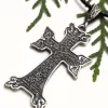 Armenian Cross Necklace with Prayer