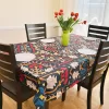 tablecloth indoors with plates
