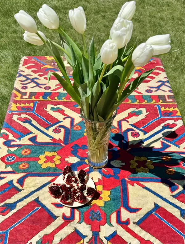 image of the table cloth outdoors