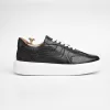 Men's Dark Brown Sneakers, Genuine Leather