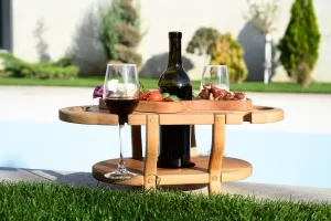 Wine And Cheese Serving Wooden Tray