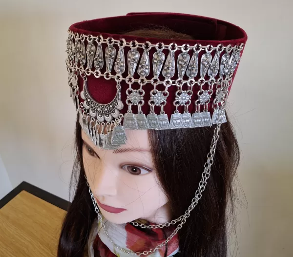 Traditional Armenian Head Decoration, Drop Coin Headpieces Decoration, Wedding Headwear, Headdress, Anahit Wedding Head