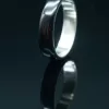 Ring Made of Ebony Wood and 925 Silver