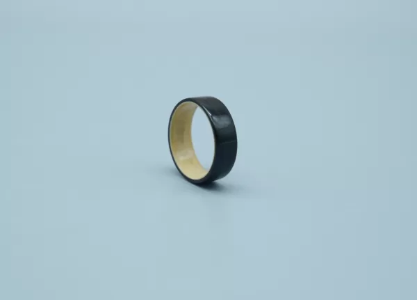 Ring, Made of Ebony and Apricot Wood