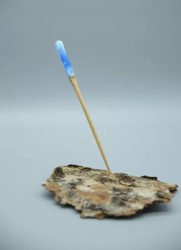 Hair Pin Made of Wood and Epoxy Resin