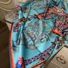 Armenian Scarf with Alphabet and Altar (Turquoise) by MANÉ