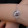 Pomegranate Charm Bracelet 925 Sterling Silver