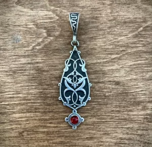 Armenian Ethnic Ornament Pendant Sterling Silver 925