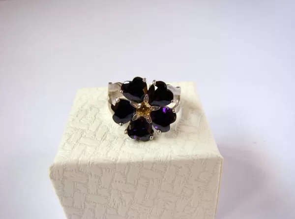 Sterling Silver Forget Me Not Flower Ring