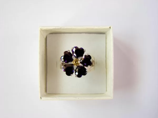 Sterling Silver Forget Me Not Flower Ring