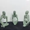 Souvenir Armenian Stone Statue The "Thinker" (Price for Set of 3)