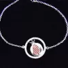 Pomegranate Charm Bracelet 925 Sterling Silver