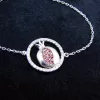 Pomegranate Charm Bracelet 925 Sterling Silver