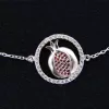 Pomegranate Charm Bracelet 925 Sterling Silver