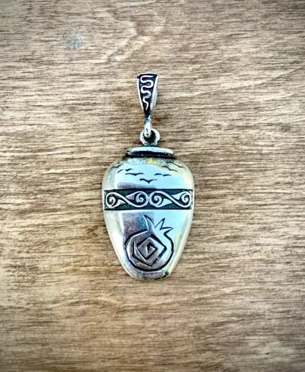 Sterling Silver Armenian Pot Pendant