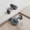 Silver Men's Lion Cufflinks