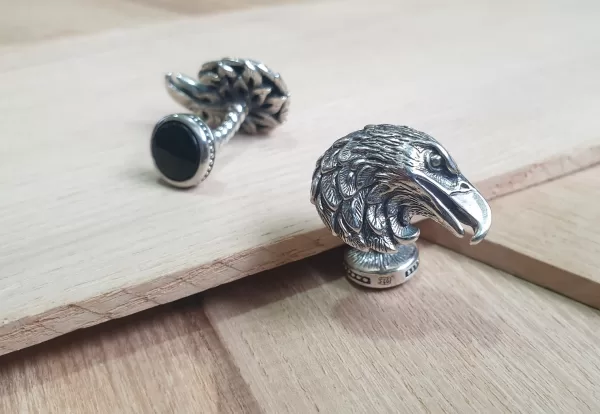 Sterling Silver Men's Eagle Cufflinks