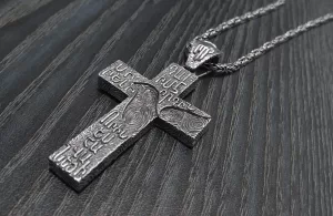 Sterling Silver Double-Sided Cross Pendant