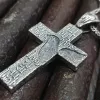 Sterling Silver Double-Sided Cross Pendant