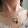 Sterling Silver Grape Branch Necklace