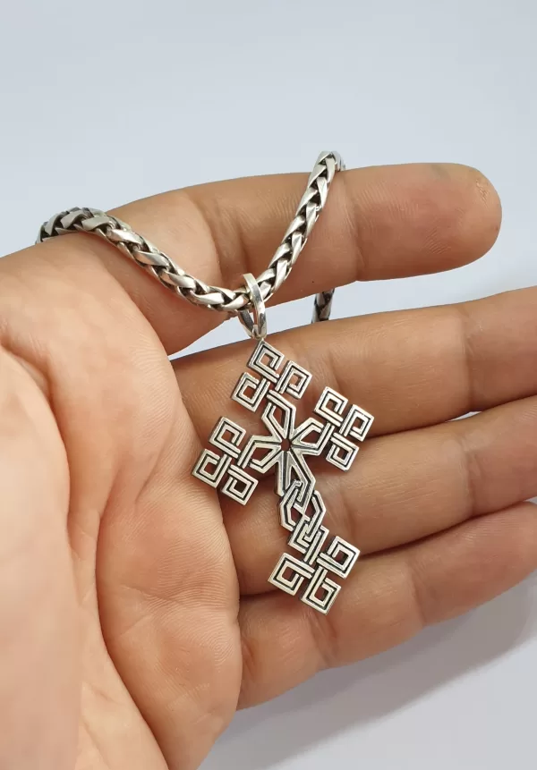 Sterling Silver Large Cross Pendant