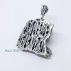 Sterling Silver Leopard Pendant with Druzy Rainbow Carborundum