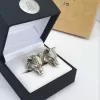 Sterling Silver Men's Wolf Cufflinks