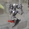 Sterling Silver Swinging Girl Necklace