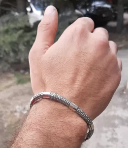 Sterling Silver Heavy Men’s Bracelet