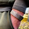 Leather Bracelet Lord's Prayer in Armenian Sterling Silver 925