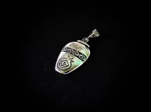 Sterling Silver Armenian Pot Pendant