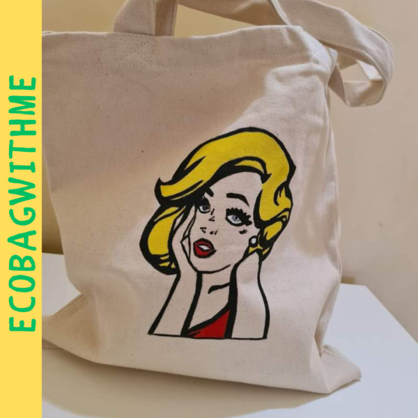 Girl Print Tote Bag