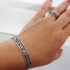 Sterling Silver Chain Link Bracelet and Ring