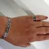 Sterling Silver Chain Link Bracelet and Ring