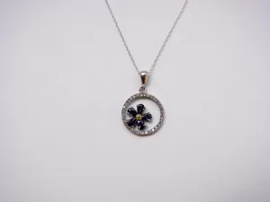 Sterling Silver “Forget me Not” Flower Necklace