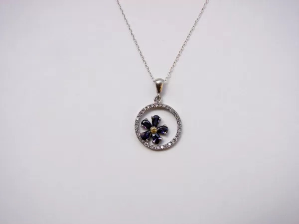 Sterling Silver "Forget me Not" Flower Necklace