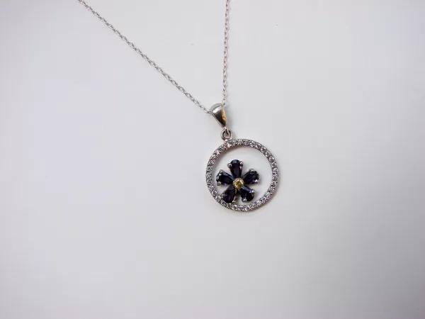 Sterling Silver "Forget me Not" Flower Necklace