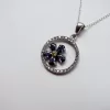 Sterling Silver "Forget me Not" Flower Necklace