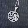 Sterling Silver Wheel of Eternity Pendant