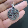 Sterling Silver Wheel of Eternity Pendant