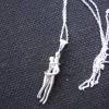 Silver Necklace Couple of Lovers Gift For Pair