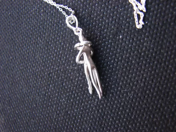 Silver Necklace Couple of Lovers Gift For Pair