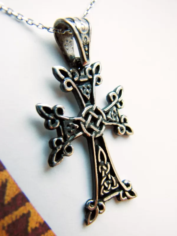 Sterling Silver Armenian Cross Khachqar Ornament