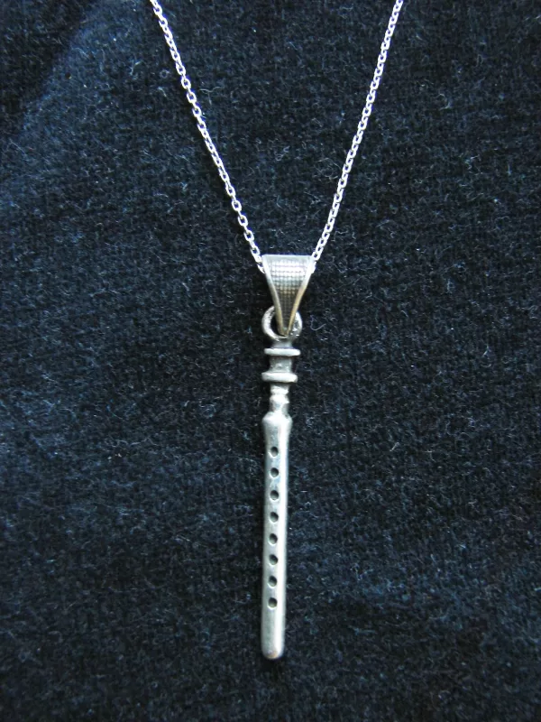 Sterling Silver Armenian Duduk Pendant