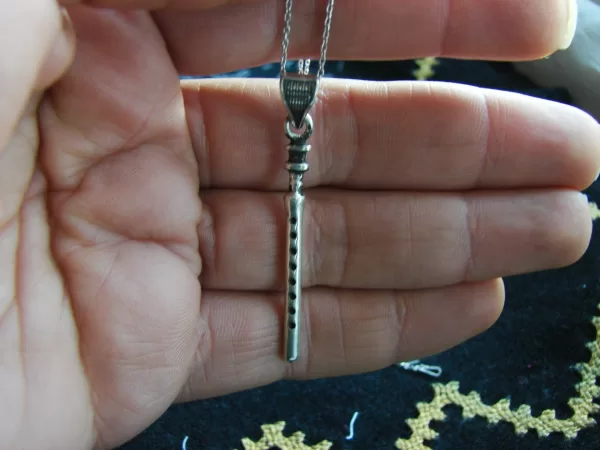 Sterling Silver Armenian Duduk Pendant