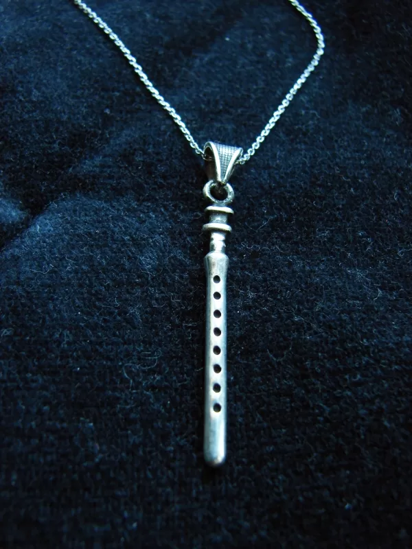 Sterling Silver Armenian Duduk Pendant