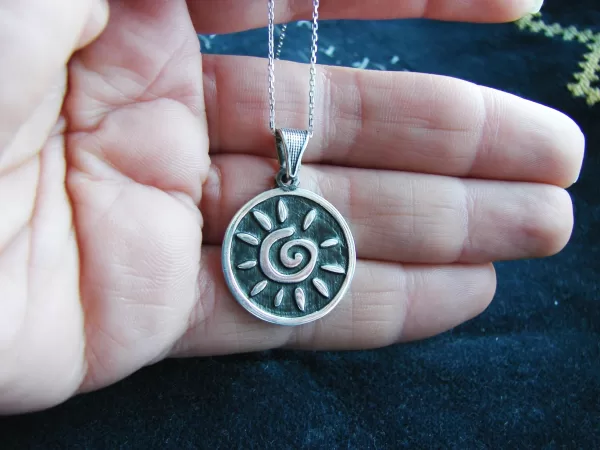 Sterling Silver Sun Pendant