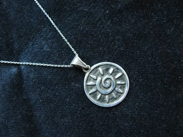 Sterling Silver Sun Pendant