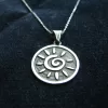 Sterling Silver Sun Pendant