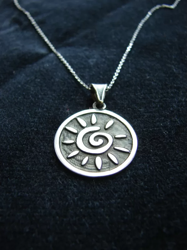 Sterling Silver Sun Pendant